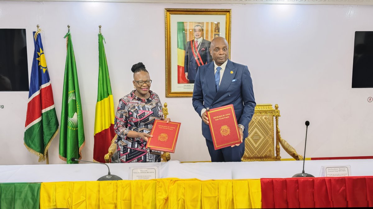 Signature d’un Communiqué Conjoint entre le Congo et la Namibie 
